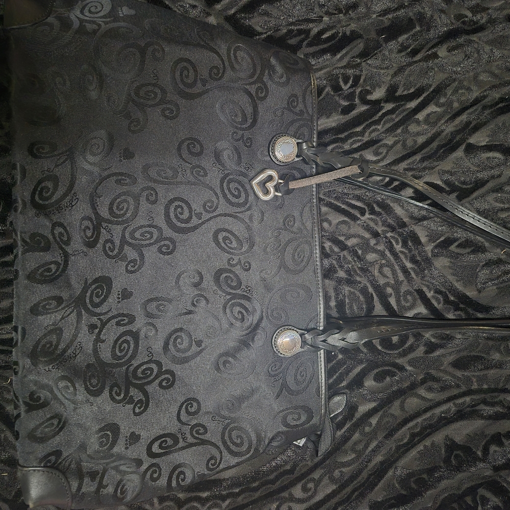 Brighton Black Swirl Shoulder Bag